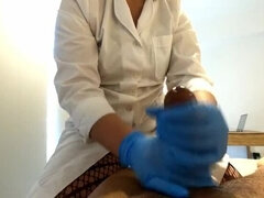 Gentle Doctor Fixes My Sensitivity Problem with Big Cumshot - MILF in Stockings