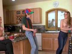 Grosser arsch, Grosse titten, Blondine, Spermaladung, Hd, Rau, Taboo, Titten