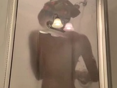 THICC  HUNG Dark Chocolate Tranny Showers