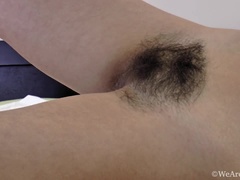 Culo, Rubia, Peludo, Lencería, Medias largas, Bajo la falda