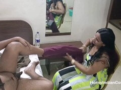 Enthousiasteling, Tante, Pijpbeurt, Stel, Sperma, Sperma shot, Huisgemaakt, Indisch