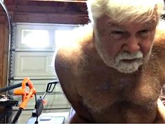 Daddy cums on cam