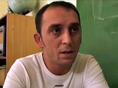 Collège université, Élève, Maigrichonne, Adolescente, Plan cul à trois