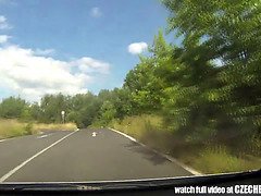 ビッチ, ブロンド, フェラチオ, 車, チェコ, Hd, 現実, 叫ぶ