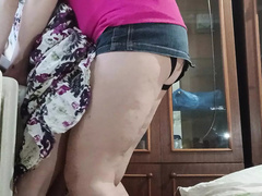Stel, Hd, Huisgemaakt, Lesbisch, Orgasme, Rok, Stiefmoeder, Voorbinddildo
