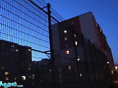 デカパイ, フェラチオ, イギリス人, 茶髪の, 中出し, Hd, オナニー, 公共