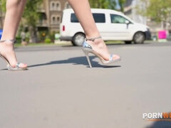 Anaal, Grote lul, Bruinharig, Lul, Hd, Buiten, Kut duiken, Tieten likken