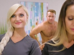 Blonde, Deepthroat, Handjob, Hd, Licking, Oil, Teen, Tight
