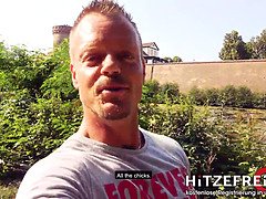 Amateur, Big tits, German, Milf, Natural tits, Outdoor, Public, Reality