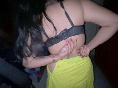 Gorgeous desi hottie Tasnim Zara returns home and changes her saree