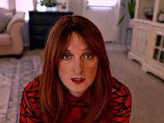 Crossdresser, Papi, Schwul, Absätze, Lingerie, Rotschopf, Solo, Hintern versohlen