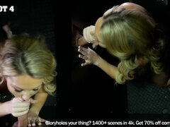 We always record a POV version of every single gloryhole video that we produce. And watching Laura in POV style definitely provides a beautiful view! 