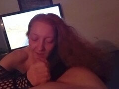 Spontaneous orgy with redhead pleasures and wild rides