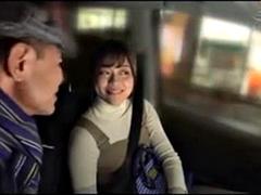 美人, デカパイ, フェラチオ, 車, 日本人, オッパイの