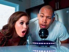お尻, 黒人, フェラチオ, ブーツ, バック, 手コキする, 異人種間, オナニー