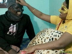 叔母, 自家製, インド人, キス, マスク