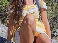 Анальный секс, Из жопы в рот, Платье, Ноги, Эксгибиционист, Волосатые, На публике, Киски