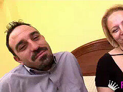 Sucer une bite, Couple, Cocu, Tir de sperme, Européenne, Mature, Réalité, Espagnole