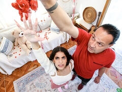 18, デカ尻, デカチン, フェラチオ, 茶髪の, 自然山雀, ティーン, オッパイの