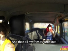 Redhead Fingerfucked by Cabbie