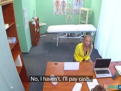 Amateur, Médico, Lamidas, Masaje, Oficina, Coño, Uniforme, Voyeur