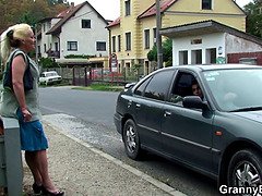 Schönheit, Blondine, Blasen, Oma, Reif, Milf, Mutti, Stiefmutter