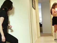 Blondine, Braunhaarige, Vollbusig, Geile alte tussi, Lecken, Milf, Mutti, Stiefmutter