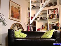 Saucy british milf posing in sexy costumes