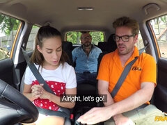 Fake Driving School - Saucy Learners Secretly Hump In Car 1 - Dean Van Damme