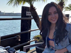 Bikini, Mamada, Morena, Pajear, Masturbación, Pezones, Al aire libre, Tetas