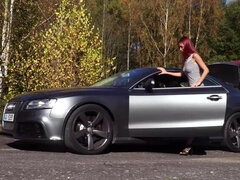 Hembra, Hd, Al aire libre, Pelirrojo, Tímido, Solo