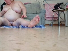 Gros cul, Poilue, Masturbation, Mature, Orgasme, Chatte, Solo, Belle mère
