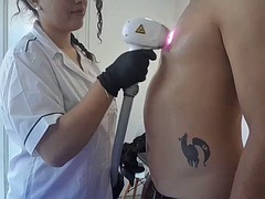 Ultimate laser hair removal with a happy ending with BabyLuna939, part 1