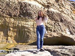 Leie, Strand, Blasen, Hd, Muschi, Jungendliche (18+), Titten, Nass