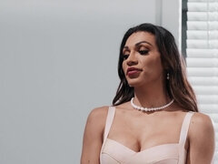 Reality threesome with brunette tranny - What's In Her Pants Part 2 - Jessy Dubai