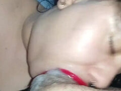 POV Blowjob Queen Deusa De Ebano Drenches Cock in Wet Saliva - Deep Throat & Face Fuck
