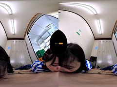 Tridimensionnel, Asiatique, Japonaise, Pov, Réalité, Plan cul à trois, Nénés