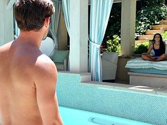 Красотки, Минет, Брюнетки, Брутальный секс, Секс без цензуры, Бассейн, Сиськи