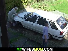 デカパイ, ブロンド, 巨乳な, Hd, 旦那, 熟年, 母, 現実