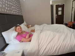 Thick Latina Stepsis & Tiny College Teen Share Hotel Room With Stepbro - Dez Hansen X Adaline Star Pov