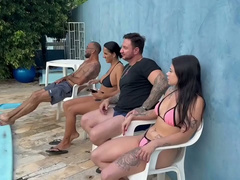 Brasilien, Gruppe, Ehemann, Küssen, Muschi, Swingers, Jungendliche (18+), Ehefrau