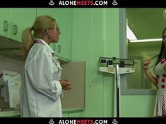 Anal, Gros cul, Gros seins, Noire, Brunette brune, Hard, Infirmière, Uniforme