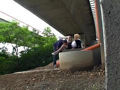 ブロンド, ヨーロピアン, アウトドア, 公共