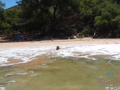 ビーチ, ビキニ, 露出狂, ヌード, アウトドア, ハメ撮り, 公共, のぞき