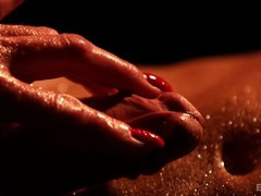 ブロンド, イく瞬間, 顔射, 三人