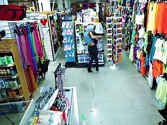 Brunette shoplifter Karlee Grey bangs with the cop