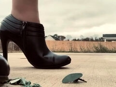 Amateur, Armée, Femme dominatrice, Fétiche, Fétiche des pieds, De plein air