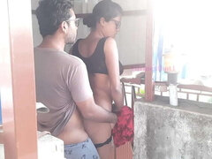 Couple, Conversation vulgaire, Hard, Indienne, De plein air, Chatte