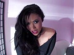 London Keyes hot solo anal play on TV