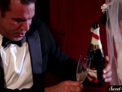 Schönheit, Braut, Vollbusig, Kleid, Erotisch, Milf, Stiefmutter, Hochzeit